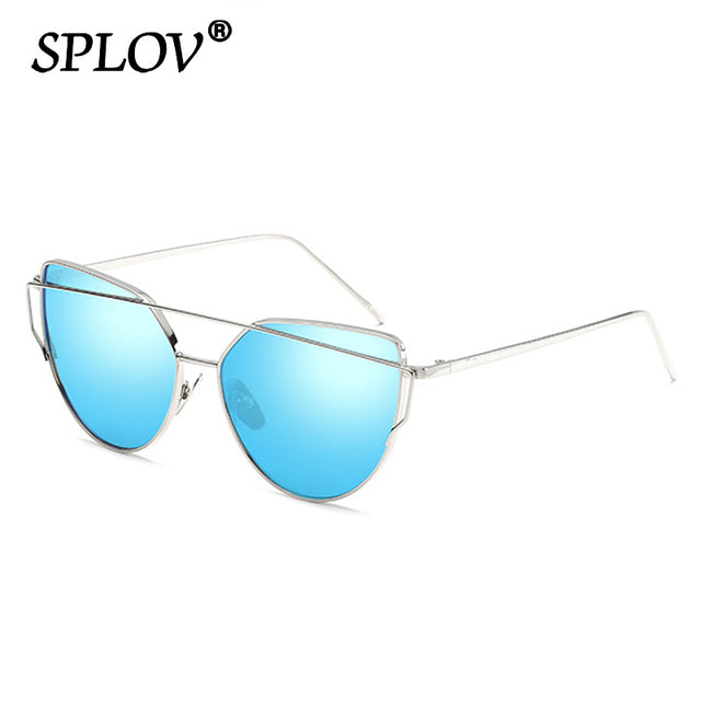 Luxury Cateye Sunglasses Women Brand Designer Mirror Sun Glasses AV8R