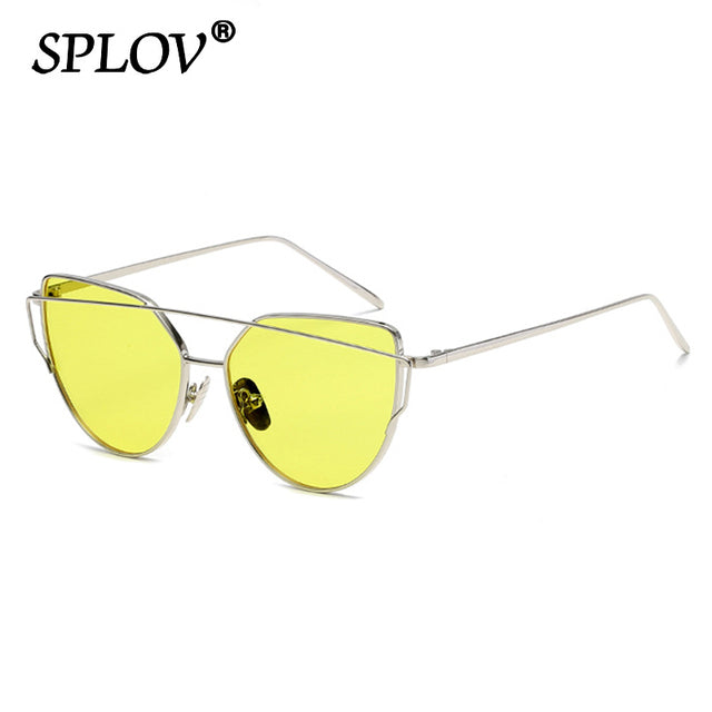 Luxury Cateye Sunglasses Women Brand Designer Mirror Sun Glasses AV8R