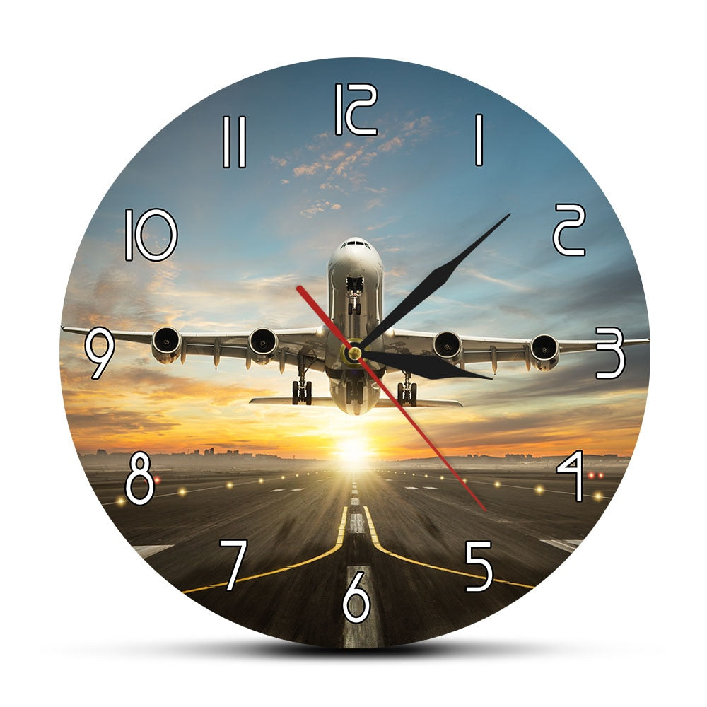 Huge Two Storeys Commercial Jetliner Wall Clock THE AVIATOR