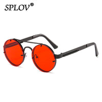 Thumbnail for Vintage Steam Punk Round Sunglasses Men Women Retro Metal Double Beams Sun Glasses AV8R