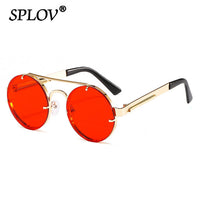 Thumbnail for Vintage Steam Punk Round Sunglasses Men Women Retro Metal Double Beams Sun Glasses AV8R