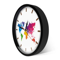 Thumbnail for Unique Colorful World Map Wall Clock THE AVIATOR