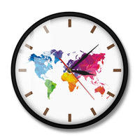 Thumbnail for Unique Colorful World Map Wall Clock THE AVIATOR