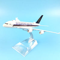 Thumbnail for Aircraft Model Diecast Metal Model Airplanes 16cm 1:400 Singapore Airways A380 Airbus Airplane Model Toy Plane Gift  M6-042 AV8R