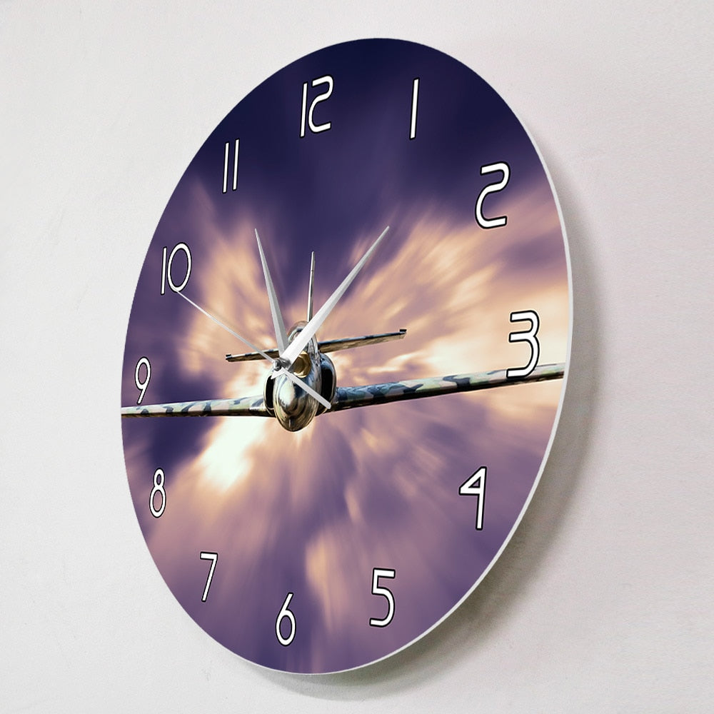 Military Jet Fighter  Wall Clock THE AVIATOR