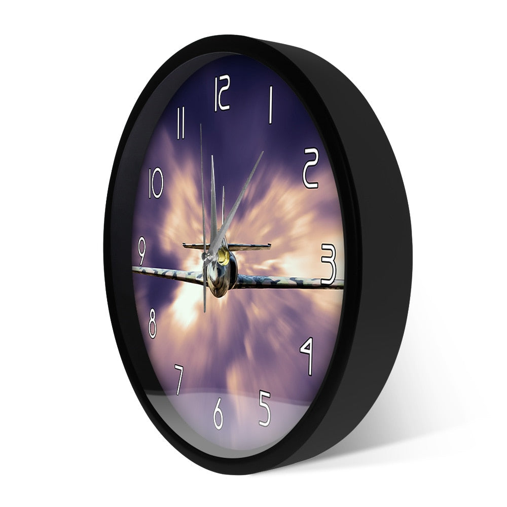 MILITARY JET FIGHTER MODERN WALL CLOCK THE AVIATOR