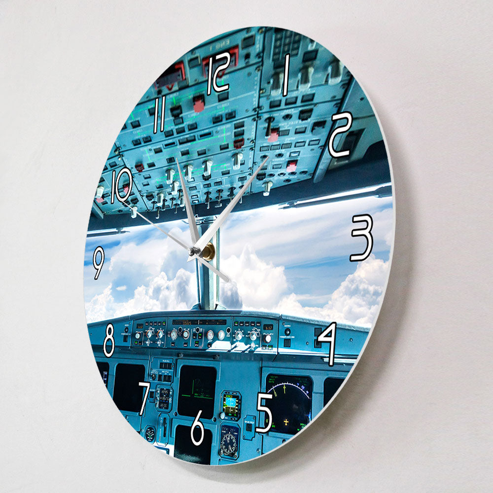 Plane Cockpit Print Wall Art  Wall Clock THE AVIATOR