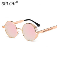 Thumbnail for Retro Round Steam Punk Sunglasses Men Women Brand Designer Small Circle Sun Glasses AV8R