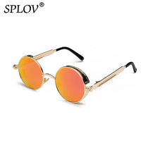 Thumbnail for Retro Round Steam Punk Sunglasses Men Women Brand Designer Small Circle Sun Glasses AV8R