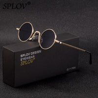 Thumbnail for SPLOV Vintage Rap Sunglasses Men Women Steam Punk Style Hip-Hop Small Round Metal AV8R