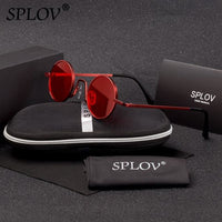 Thumbnail for SPLOV Vintage Rap Sunglasses Men Women Steam Punk Style Hip-Hop Small Round Metal AV8R