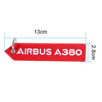 Thumbnail for AIRBUS A380 Embroidery  Key Ring Chains THE AVIATOR