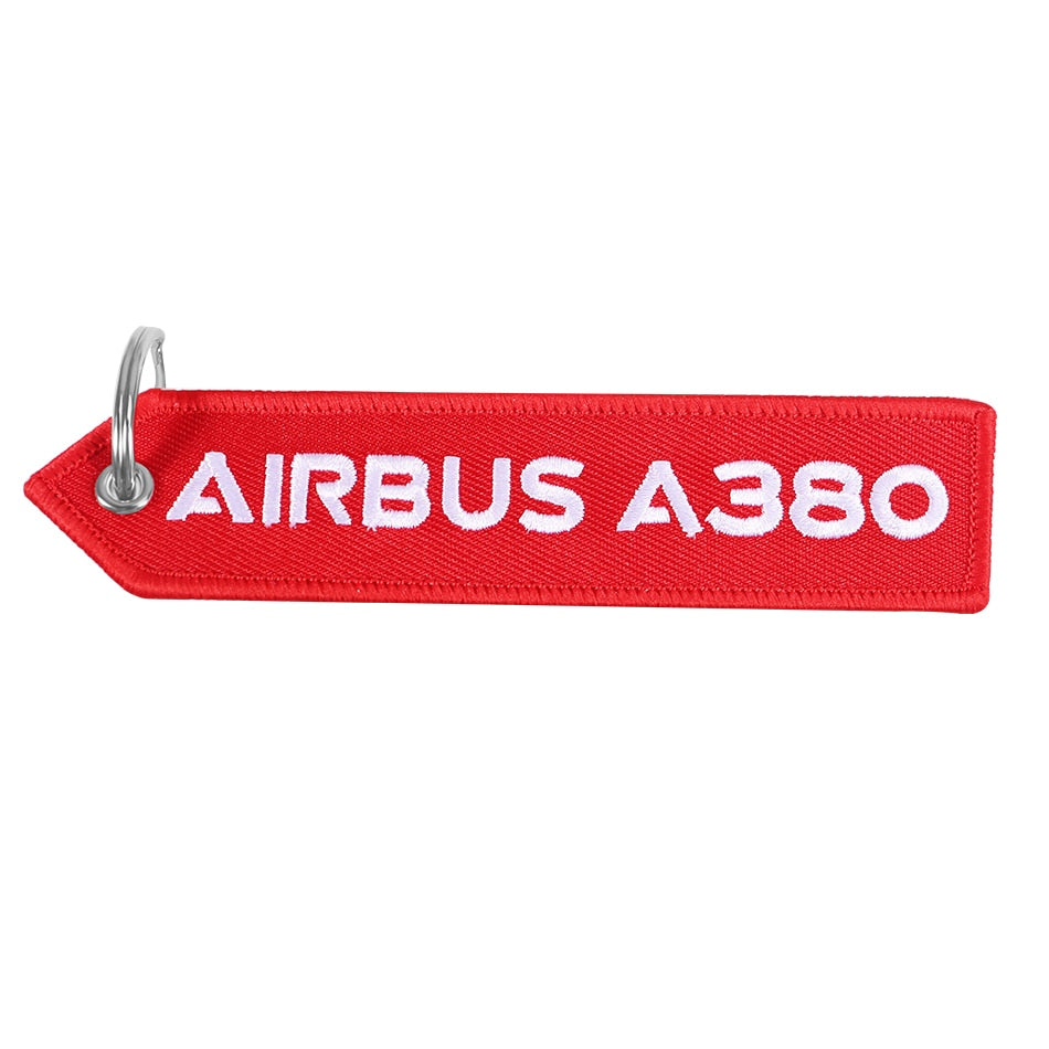 AIRBUS A380 Embroidery  Key Ring Chains THE AVIATOR