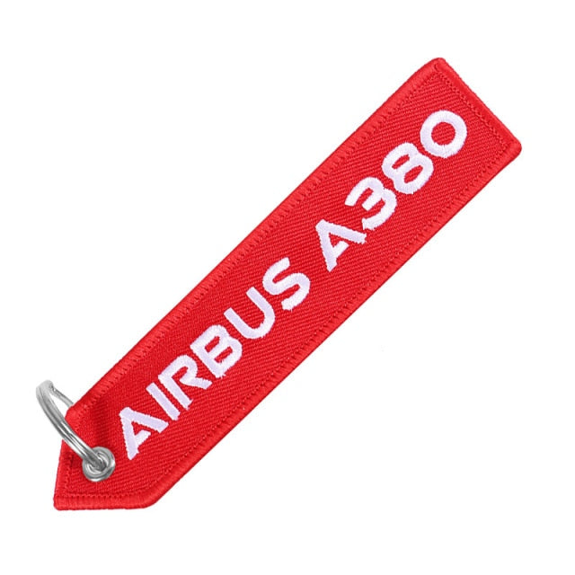 AIRBUS A380 Embroidery  Key Ring Chains THE AVIATOR