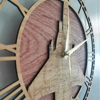 Thumbnail for F-15 A EAGLE TACTICAL FIGHTER WOODEN WALL CLOCK THE AVIATOR