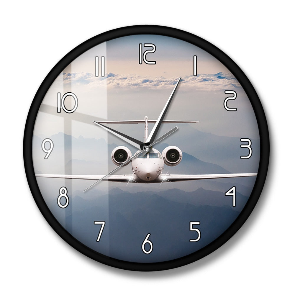 AIRPLANE FLY OVER CLOUDS MODERN DECORATIVE WALL THE AVIATOR