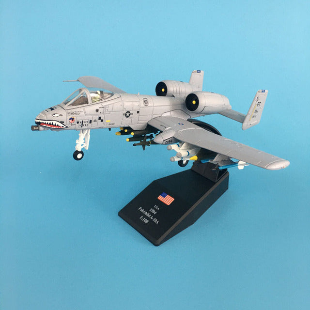 Aircraft Plane model 1/100 Scale Fairchild Republic A-10 Thunderbolt  airplane Alloy model diecast 1:100 metal Planes AV8R