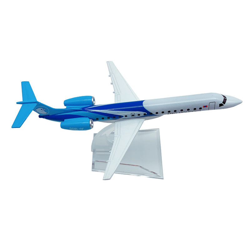 Airplane Model 16cm AERO Mongolia ERJ145 Plane Model Aircraft Model 1:400 Diecast Metal Airplanes Plane Toy Gift AV8R