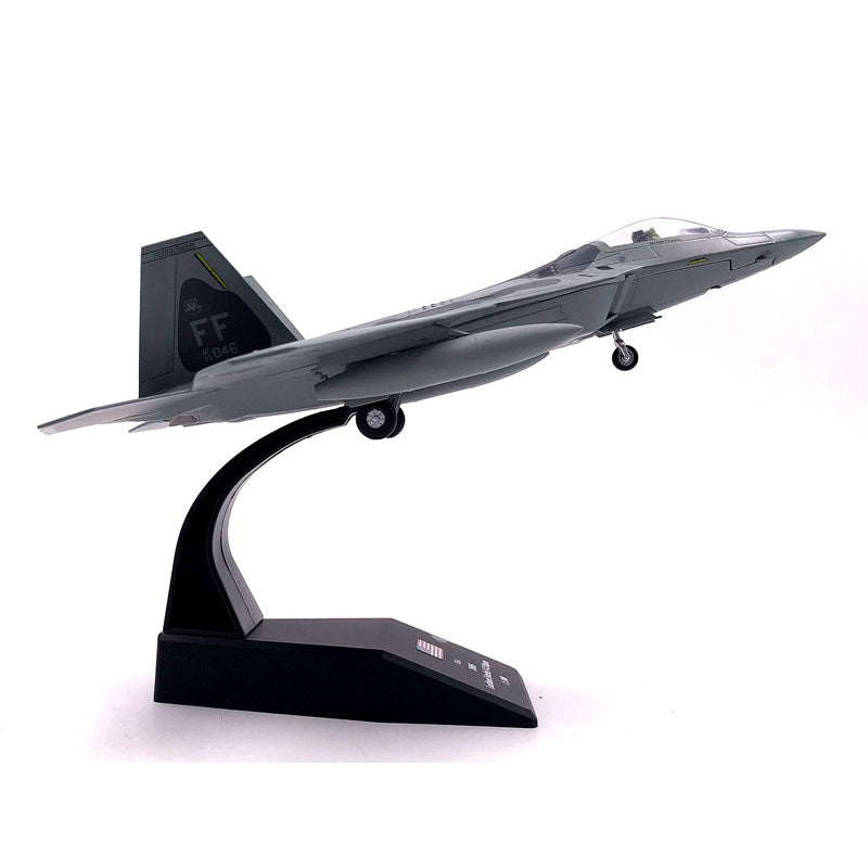 Aircraft Plane model 1/100 Scale Alloy Fighter F-22 US Air Force Aircraft F22 Raptor Model Toys Children Kid Gift for Collection AV8R