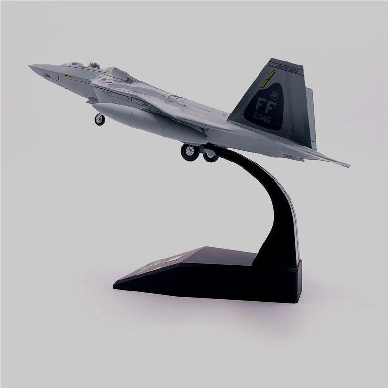 Aircraft Plane model 1/100 Scale Alloy Fighter F-22 US Air Force Aircraft F22 Raptor Model Toys Children Kid Gift for Collection AV8R