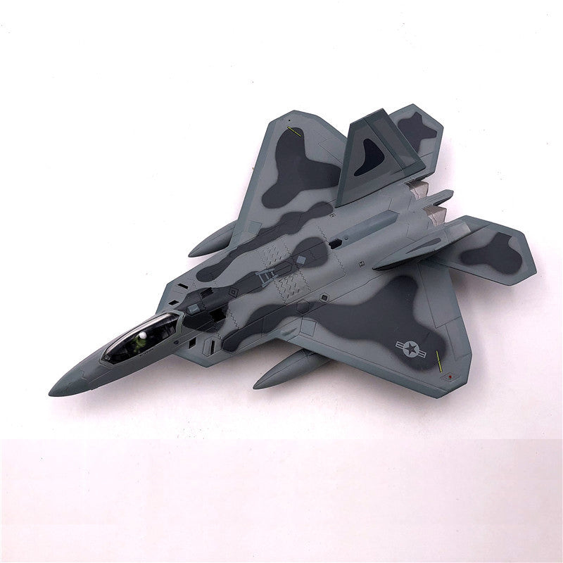 Aircraft Plane model 1/100 Scale Alloy Fighter F-22 US Air Force Aircraft F22 Raptor Model Toys Children Kid Gift for Collection AV8R