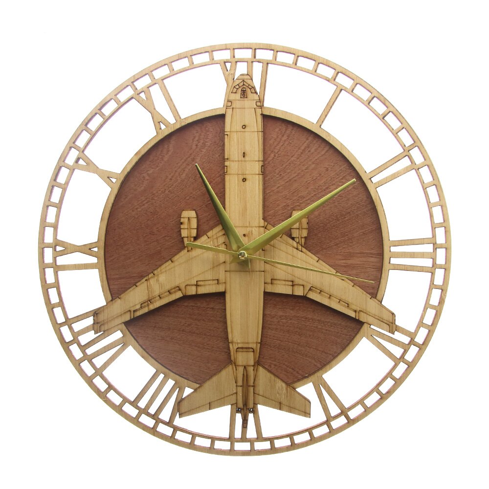 KC-10 EXTENDER WOODEN WALL CLOCK THE AVIATOR