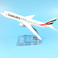 Thumbnail for plane model Boeing 777 emirates airline aircraft 777 Metal Solid simulation airplane model for kids toys Christmas gift AV8R