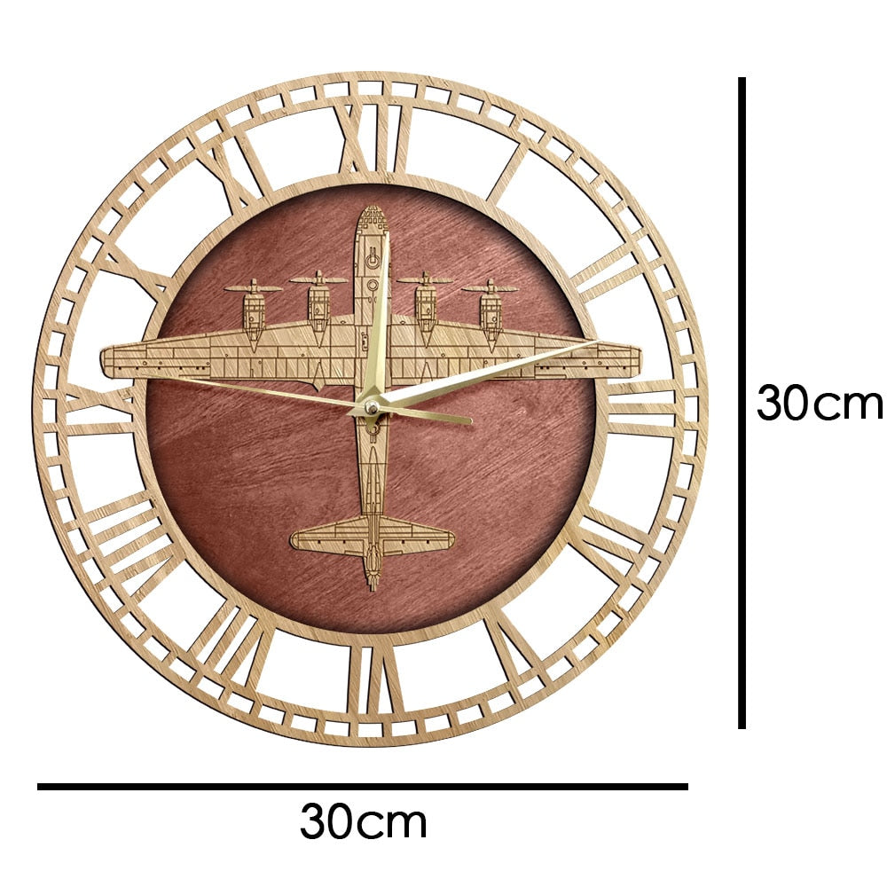 B-29 Superfortress Wooden Wall Clock THE AVIATOR