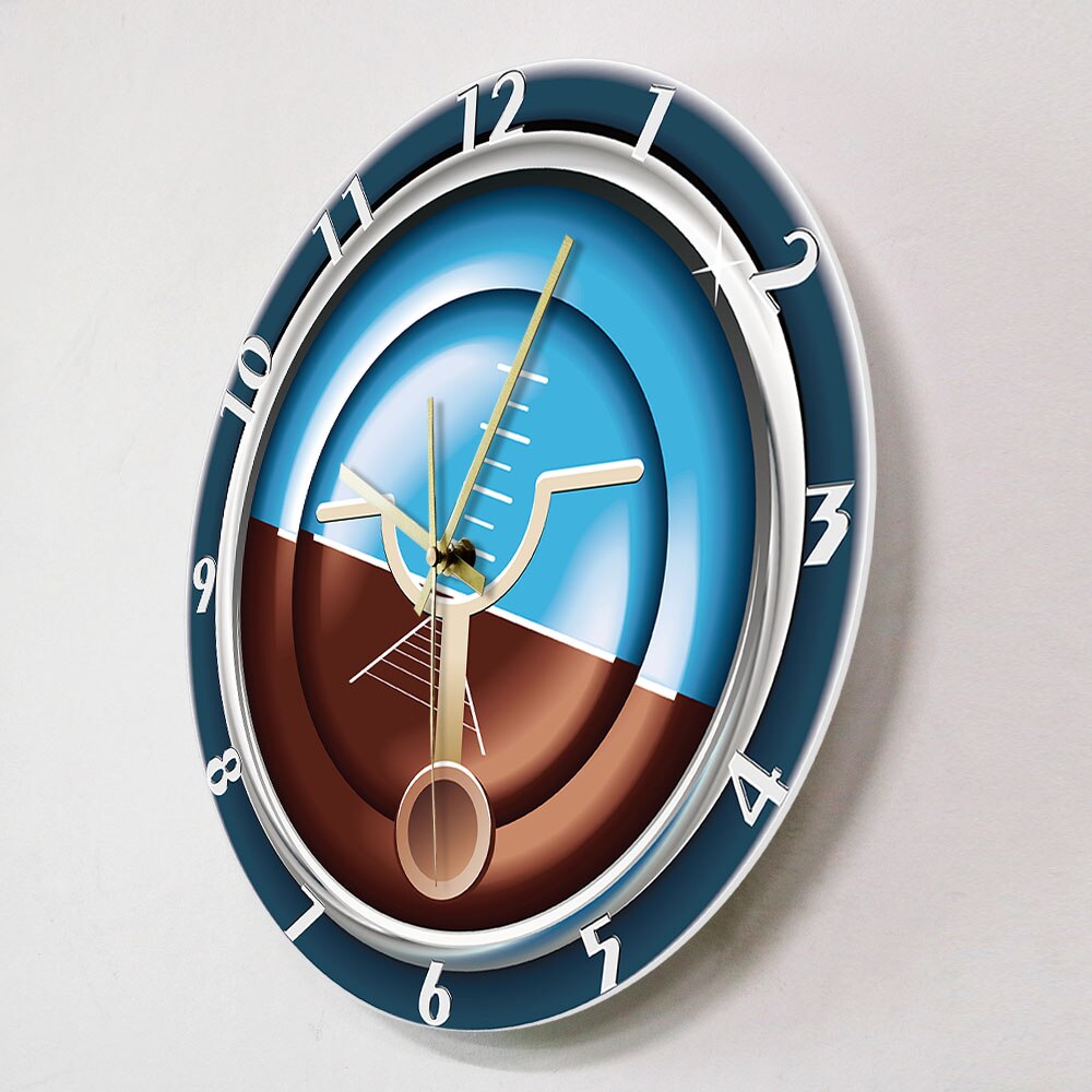 Aircraft Instrument Military Wall Clock THE AVIATOR