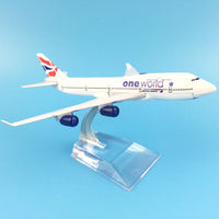 Thumbnail for One World Airways Boeing 747 Plane Model Airplane Model Plane Model Aircraft Model 1:400 Diecast Metal Airplanes AV8R