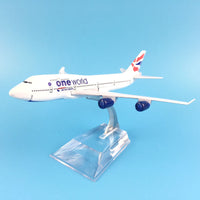 Thumbnail for One World Airways Boeing 747 Plane Model Airplane Model Plane Model Aircraft Model 1:400 Diecast Metal Airplanes AV8R