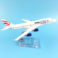 Thumbnail for One World Airways Boeing 747 Plane Model Airplane Model Plane Model Aircraft Model 1:400 Diecast Metal Airplanes AV8R