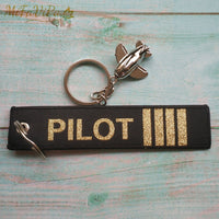 Thumbnail for Pilot  Flight Crew 1 PC Metal Plane Key Rings THE AVIATOR