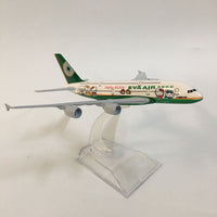 Thumbnail for Airplane Model EVA Air A380 Planes Aircraft Model Toy 1:400 Diecast Metal Airbus A380 Airplanes AV8R