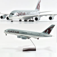 Thumbnail for Qatar Airbus 380 Plane Model Airplane Model Aircraft Model 1/160 Scale Diecast Resin Airplanes AV8R