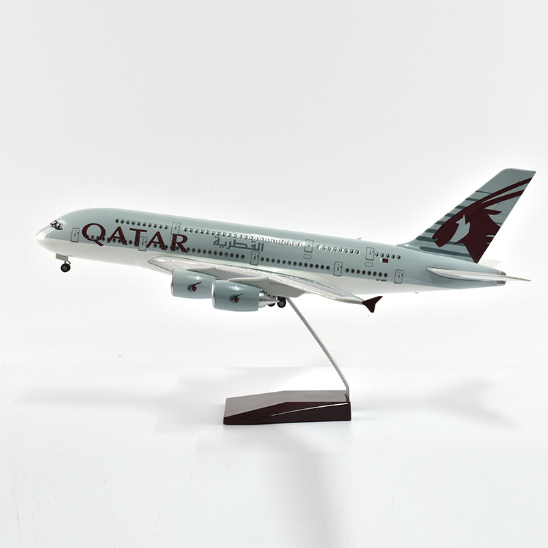 Qatar Airbus 380 Plane Model Airplane Model Aircraft Model 1/160 Scale Diecast Resin Airplanes AV8R