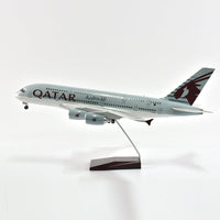 Thumbnail for Qatar Airbus 380 Plane Model Airplane Model Aircraft Model 1/160 Scale Diecast Resin Airplanes AV8R