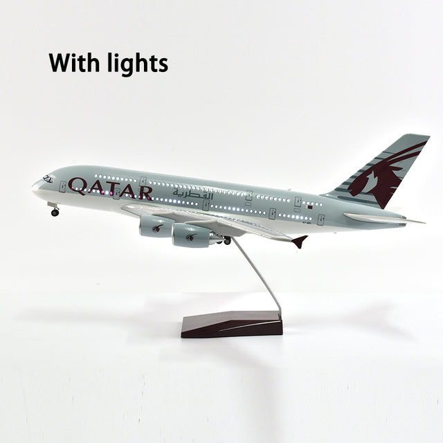 Qatar Airbus 380 Plane Model Airplane Model Aircraft Model 1/160 Scale Diecast Resin Airplanes AV8R