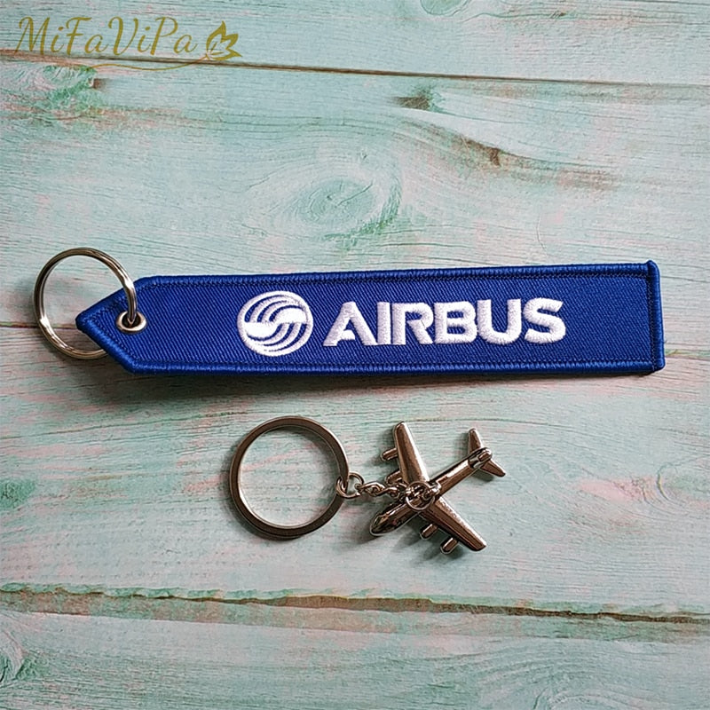 AIRBUSA320 NEO   Embroidery Key Chains THE AVIATOR