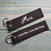 Thumbnail for Embroidery Lovely Dog My Dog Key Ring THE AVIATOR