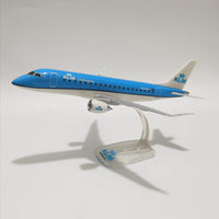 Thumbnail for KLM ERJ-175 Plane Model Airplane 1:100 Scale Diecast Plastic KLM Royal Dutch Airlines E-175 planes AV8R