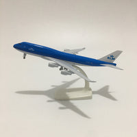 Thumbnail for KLM ERJ-175 Plane Model Airplane 1:100 Scale Diecast Plastic KLM Royal Dutch Airlines E-175 planes AV8R