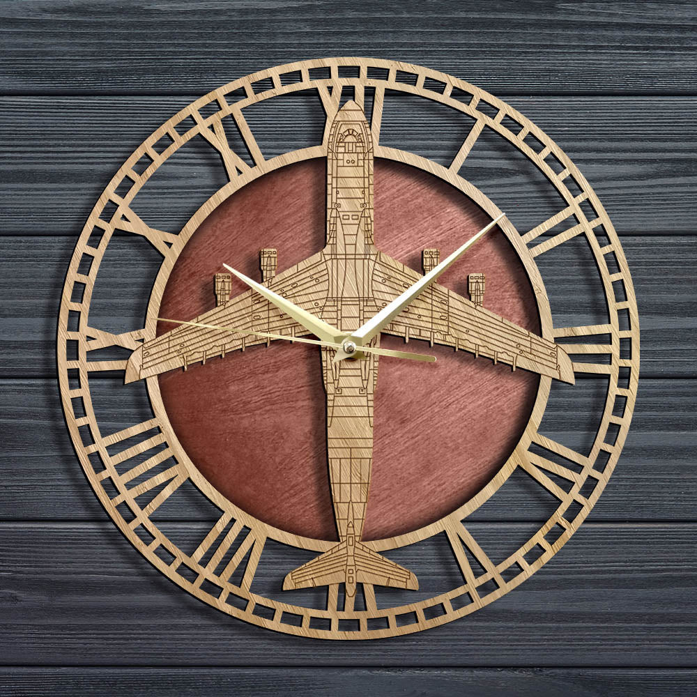 C-5 Galaxy Nature Wooden Wall Clock THE AVIATOR