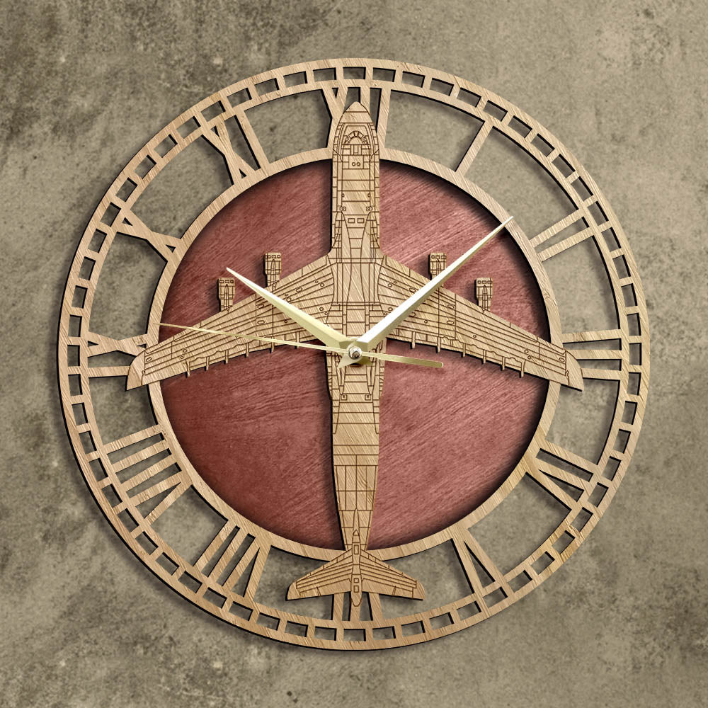 C-5 Galaxy Nature Wooden Wall Clock THE AVIATOR