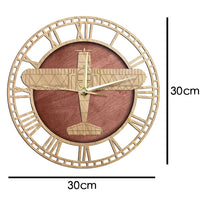 Thumbnail for ERCOUP 415-C WOOD CARVED WALL CLOCK THE AVIATOR