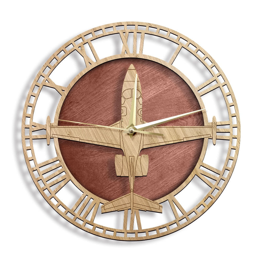 ECLIPSE 500/550 AIRPLANE MODEL WALL CLOCK THE AVIATOR