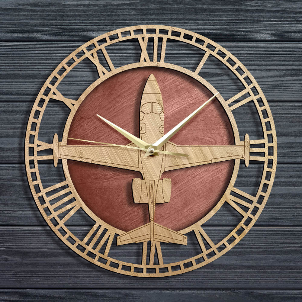 ECLIPSE 500/550 AIRPLANE MODEL WALL CLOCK THE AVIATOR