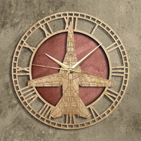 Thumbnail for F-111 Aardvark Nature Wooden Clock THE AVIATOR