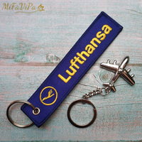 Thumbnail for Pilot Flight Crew Key Chain with 1 PC Metal Plane Keyrings THE AVIATOR