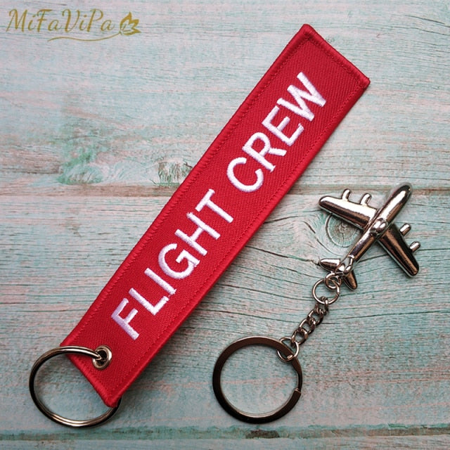 Pilot Flight Crew Key Chain with 1 PC Metal Plane Keyrings THE AVIATOR